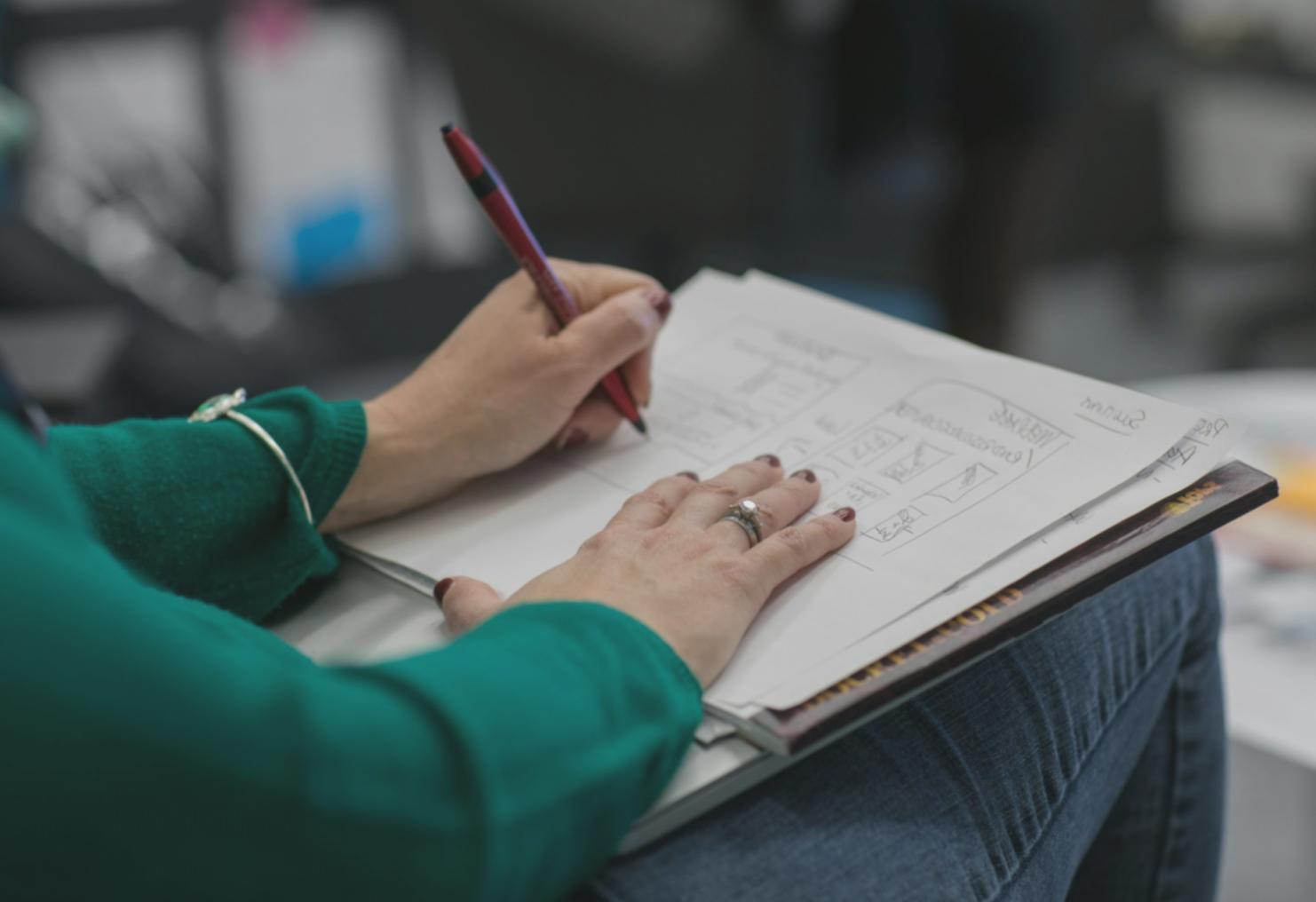 Gemeinsame Strategieentwicklung am Whiteboard